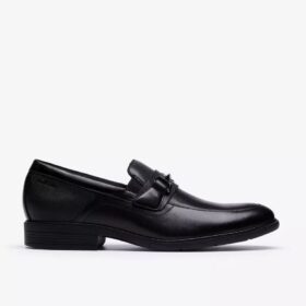Herren Steadwell Bit Loafer aus schwarzem Leder