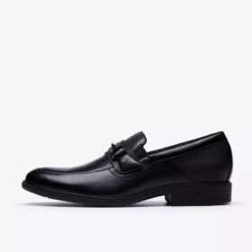 Herren Steadwell Bit Loafer aus schwarzem Leder