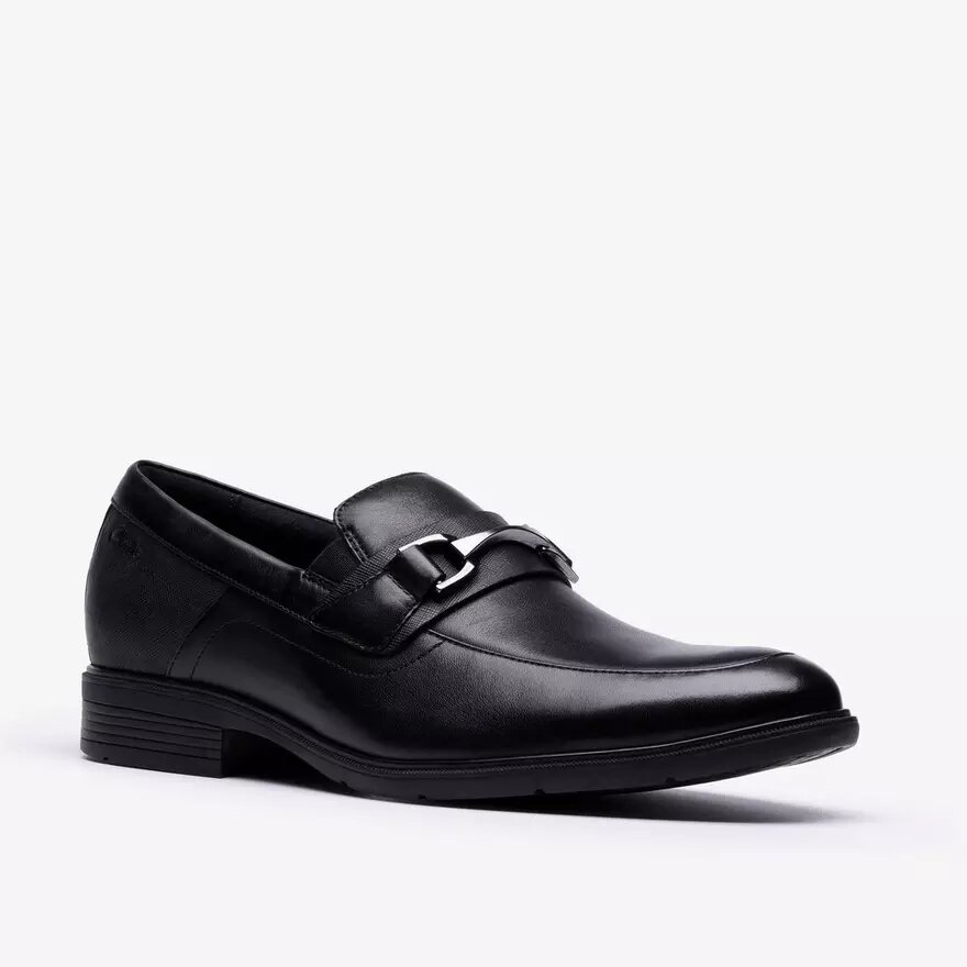 Herren Steadwell Bit Loafer aus schwarzem Leder Herren Steadwell Bit Loafer aus schwarzem Leder