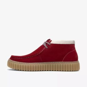 Herren-Stiefeletten „Torhill Hi“ aus rotem Wildleder