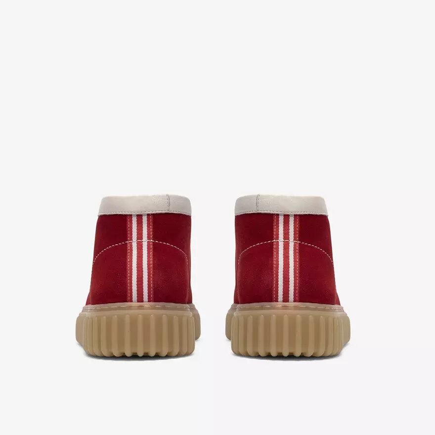 Herren-Stiefeletten „Torhill Hi“ aus rotem Wildleder Herren-Stiefeletten „Torhill Hi“ aus rotem Wildleder
