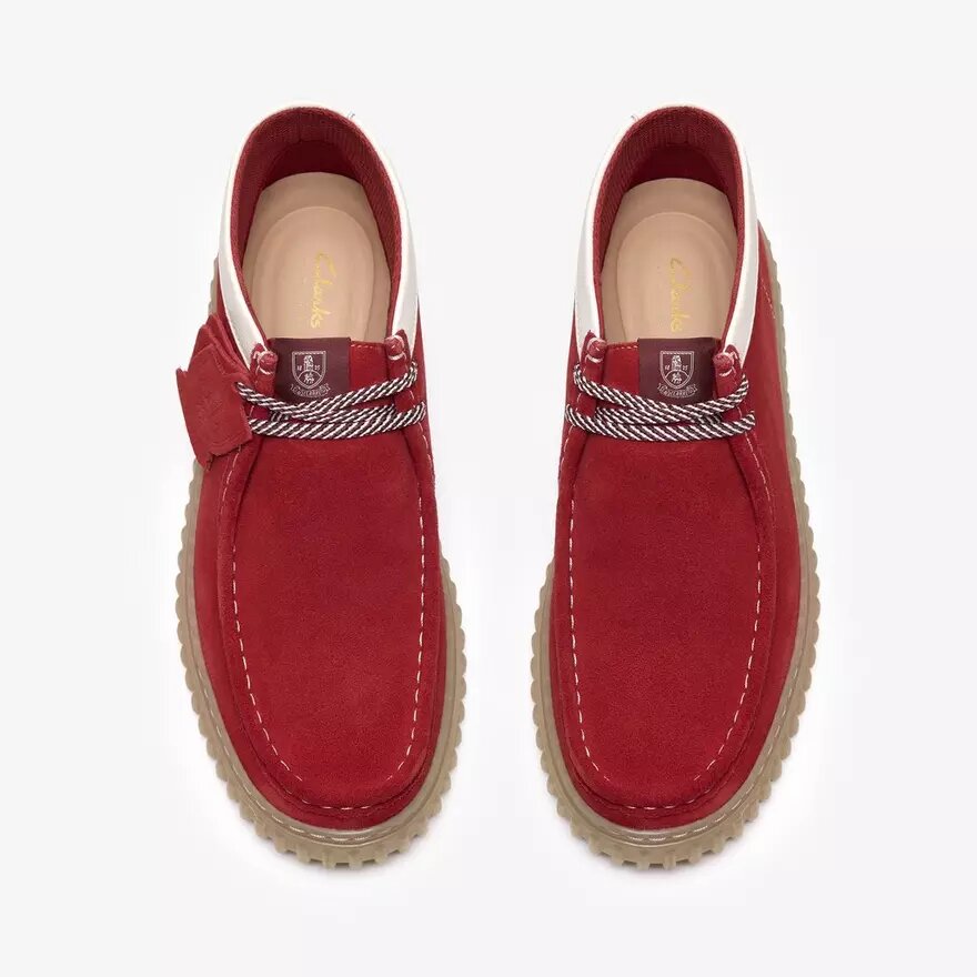 Herren-Stiefeletten „Torhill Hi“ aus rotem Wildleder Herren-Stiefeletten „Torhill Hi“ aus rotem Wildleder