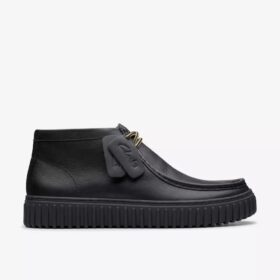 Herren-Stiefeletten „Torhill Hi“ aus schwarzem Leder