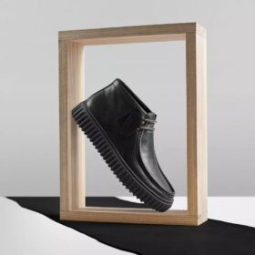 Herren-Stiefeletten „Torhill Hi“ aus schwarzem Leder