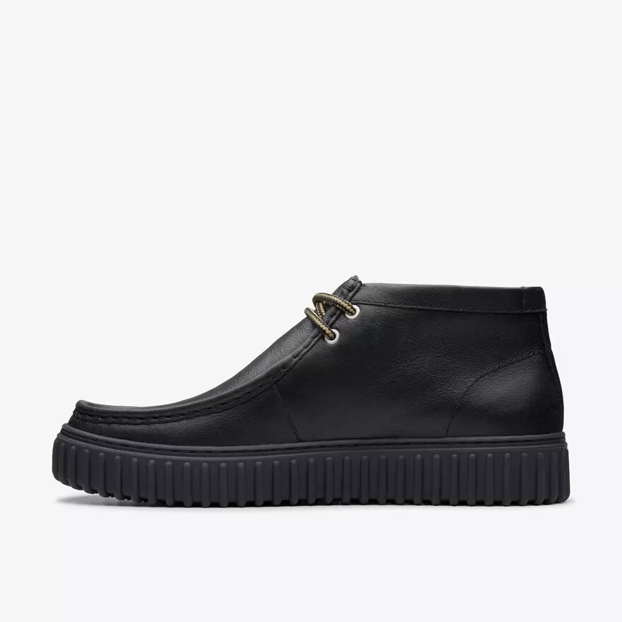 Herren-Stiefeletten „Torhill Hi“ aus schwarzem Leder Herren-Stiefeletten „Torhill Hi“ aus schwarzem Leder