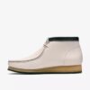 Herren-Walla-Stiefel Rb aus weißem Leder – Wallabees Herren-Walla-Stiefel Rb aus weißem Leder – Wallabees