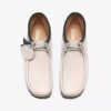 Herren-Walla-Stiefel Rb aus weißem Leder – Wallabees Herren-Walla-Stiefel Rb aus weißem Leder – Wallabees