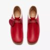 Herren-Walla-Stiefel Rb – Wallabees aus rotem Leder Herren-Walla-Stiefel Rb – Wallabees aus rotem Leder