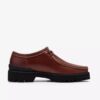 Herren Walla Yukoner Wallabees aus braunem Leder