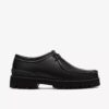 Herren Walla Yukoner Wallabees aus schwarzem Leder Herren Walla Yukoner Wallabees aus schwarzem Leder