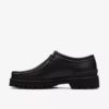 Herren Walla Yukoner Wallabees aus schwarzem Leder Herren Walla Yukoner Wallabees aus schwarzem Leder