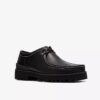 Herren Walla Yukoner Wallabees aus schwarzem Leder Herren Walla Yukoner Wallabees aus schwarzem Leder