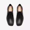 Herren Walla Yukoner Wallabees aus schwarzem Leder Herren Walla Yukoner Wallabees aus schwarzem Leder