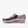 Herren Wallabee 2604 Wallabees aus silbernem Lackleder