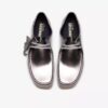 Herren Wallabee 2604 Wallabees aus silbernem Lackleder