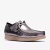 Herren Wallabee 2604 Wallabees aus silbernem Lackleder