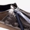 Herren Wallabee 2604 Wallabees aus silbernem Lackleder