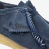 Herren-Wallabee aus denimblauem Wildleder