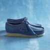 Herren-Wallabee aus denimblauem Wildleder