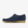 Herren-Wallabee aus denimblauem Wildleder