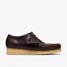 Herren-Wallabee aus dunkelbraunem Leder