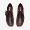 Herren-Wallabee aus dunkelbraunem Leder