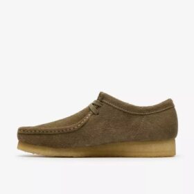Herren-Wallabee aus rauchgrauem Wildleder-Stoff