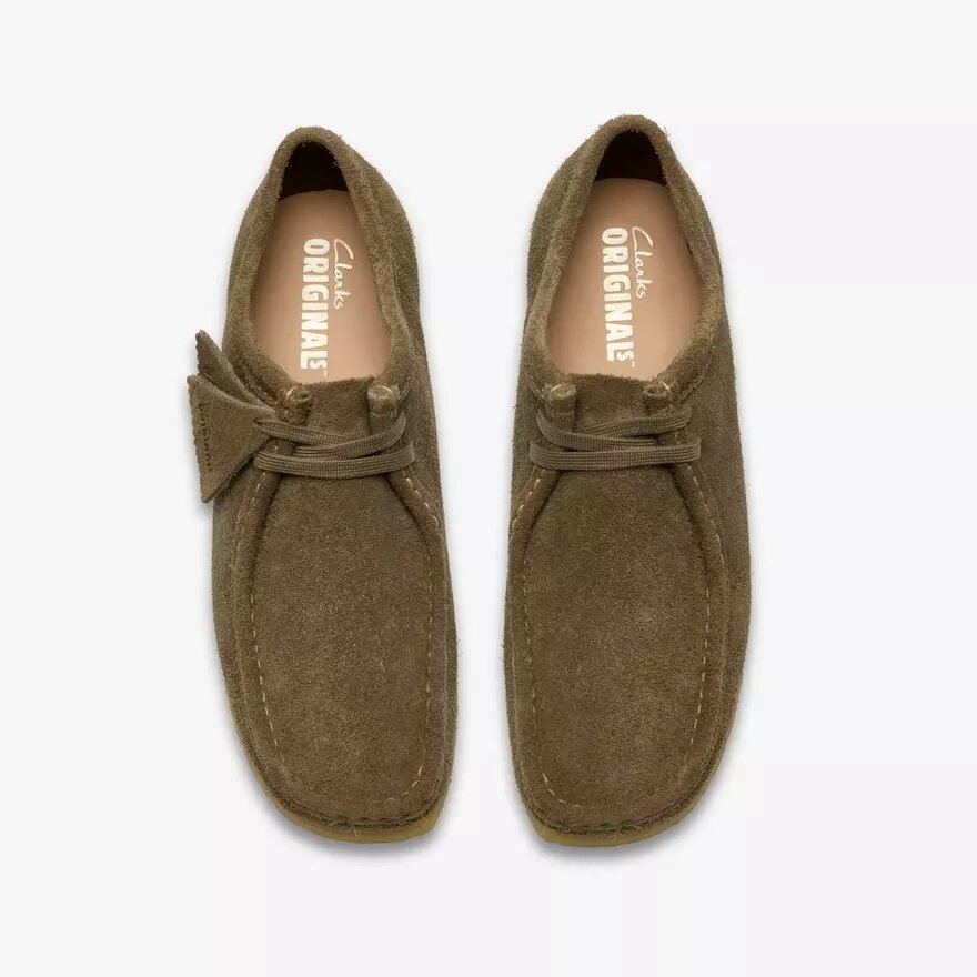 Herren-Wallabee aus rauchgrauem Wildleder-Stoff Herren-Wallabee aus rauchgrauem Wildleder-Stoff