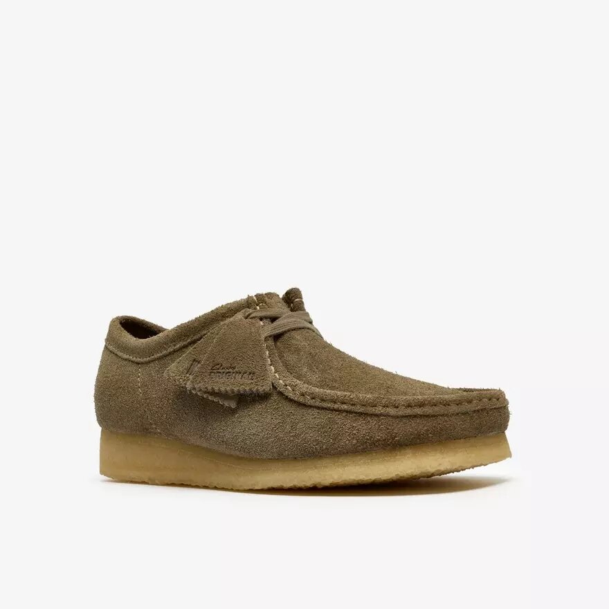 Herren-Wallabee aus rauchgrauem Wildleder-Stoff Herren-Wallabee aus rauchgrauem Wildleder-Stoff
