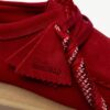 Herren-Wallabee aus tiefrotem Wildleder Herren-Wallabee aus tiefrotem Wildleder
