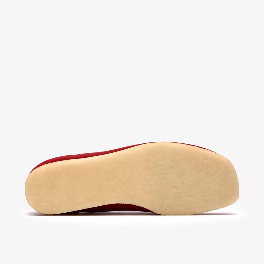 Herren-Wallabee aus tiefrotem Wildleder Herren-Wallabee aus tiefrotem Wildleder