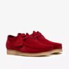 Herren-Wallabee aus tiefrotem Wildleder Herren-Wallabee aus tiefrotem Wildleder