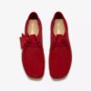 Herren-Wallabee aus tiefrotem Wildleder Herren-Wallabee aus tiefrotem Wildleder