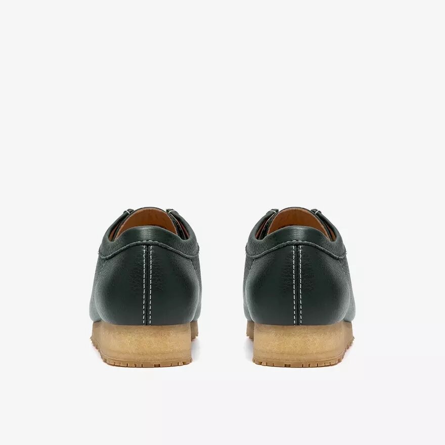 Herren Wallabee Rb – Dunkelgrüne Wallabees aus Leder Herren Wallabee Rb – Dunkelgrüne Wallabees aus Leder