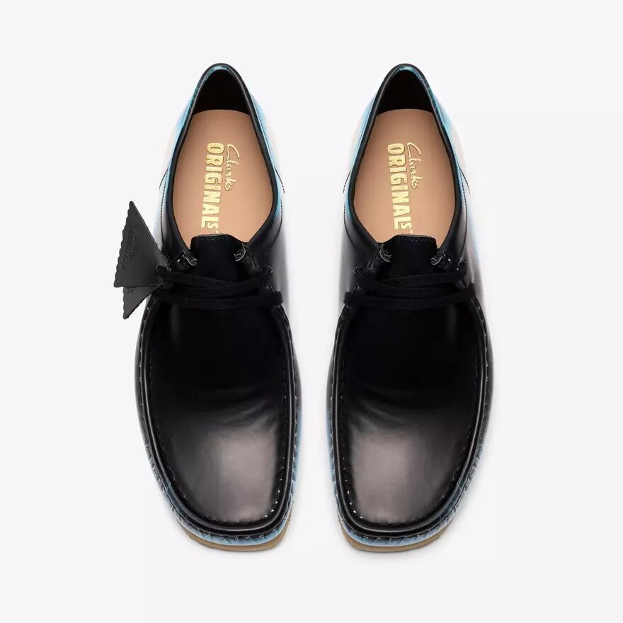 Herren Wallabee – Schwarze „Brush-Off“-Wallabees Herren Wallabee – Schwarze „Brush-Off“-Wallabees