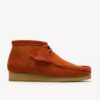 Herren-Wallabee-Stiefel Wallabees aus orangefarbenem Wildleder Herren-Wallabee-Stiefel Wallabees aus orangefarbenem Wildleder