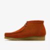 Herren-Wallabee-Stiefel Wallabees aus orangefarbenem Wildleder Herren-Wallabee-Stiefel Wallabees aus orangefarbenem Wildleder