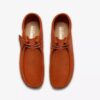 Herren-Wallabee-Stiefel Wallabees aus orangefarbenem Wildleder Herren-Wallabee-Stiefel Wallabees aus orangefarbenem Wildleder