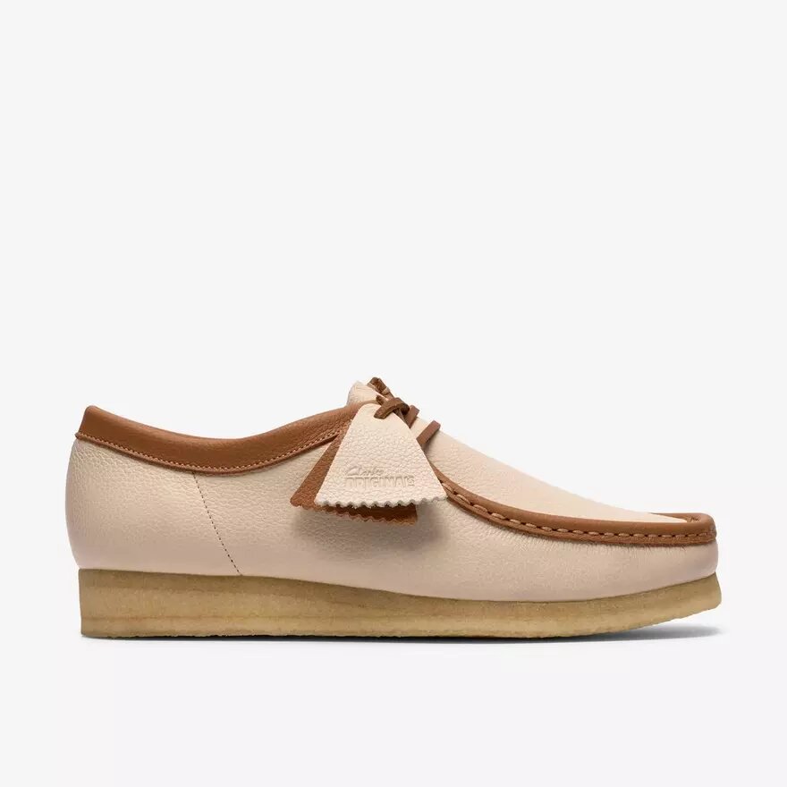 Herren Wallabee Weiß, Lederkombination Herren Wallabee Weiß, Lederkombination