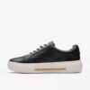 Hollyhock Walk Damen-Sneaker aus schwarzem Leder