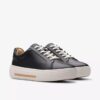 Hollyhock Walk Damen-Sneaker aus schwarzem Leder
