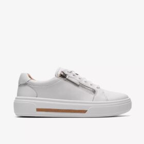 Hollyrose Zip Damen-Sneaker aus weißem Leder Hollyrose Zip Damen-Sneaker aus weißem Leder