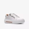 Hollyrose Zip Damen-Sneaker aus weißem Leder Hollyrose Zip Damen-Sneaker aus weißem Leder