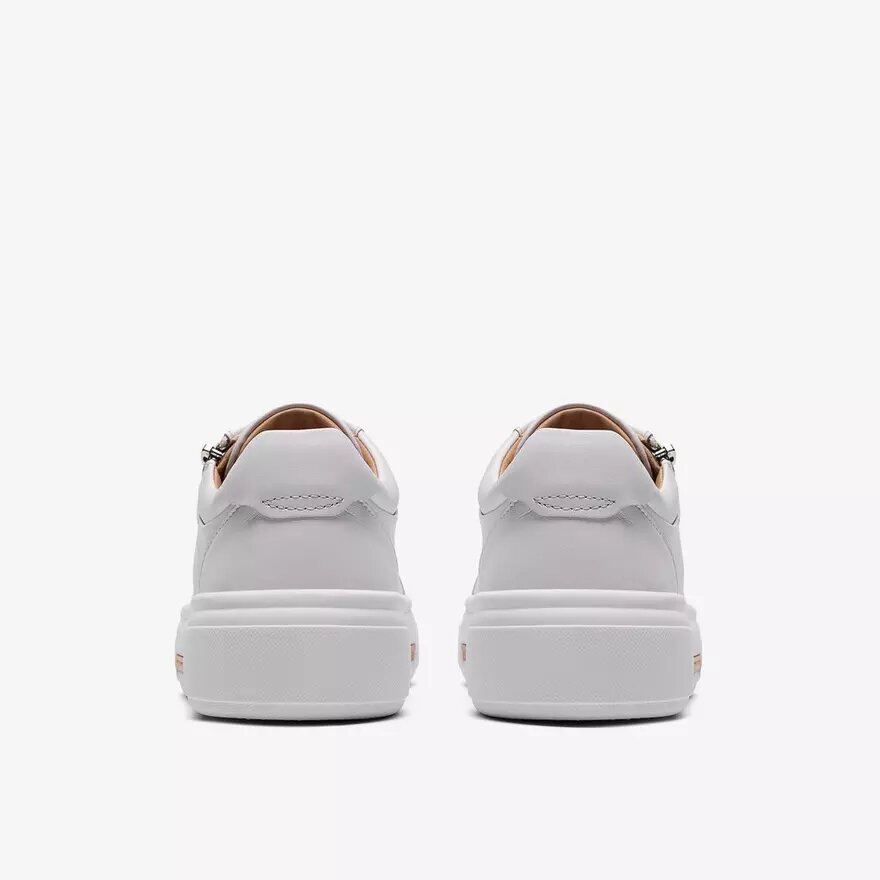 Hollyrose Zip Damen-Sneaker aus weißem Leder Hollyrose Zip Damen-Sneaker aus weißem Leder