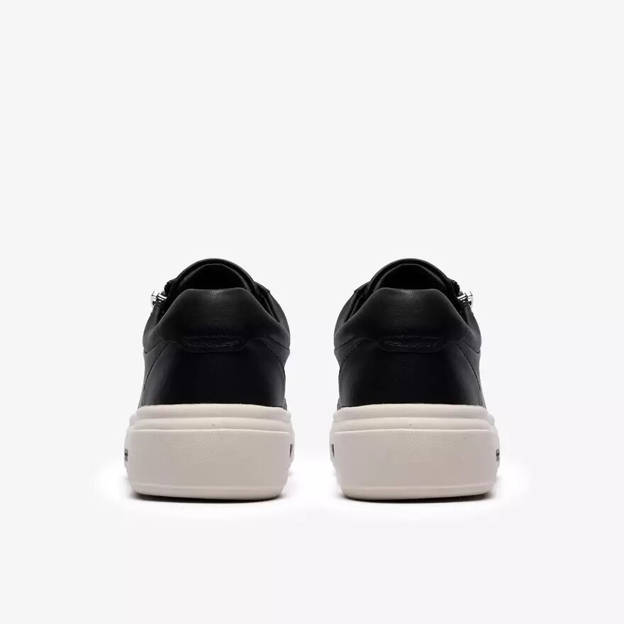 Hollyrose Zip – Schwarze Leder-Sneaker für Damen Hollyrose Zip – Schwarze Leder-Sneaker für Damen