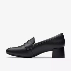 Iridessa Sky Damen-Loafer aus schwarzem Leder