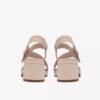 Jaylan Sol Damen-Sandalen mit Absatz aus cremefarbenem Leder Jaylan Sol Damen-Sandalen mit Absatz aus cremefarbenem Leder
