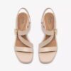 Jaylan Sol Damen-Sandalen mit Absatz aus cremefarbenem Leder Jaylan Sol Damen-Sandalen mit Absatz aus cremefarbenem Leder
