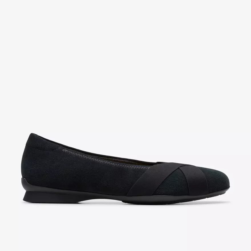 Jazmynn Gem – Schwarze Wildleder-Slip-Ons für Damen Jazmynn Gem – Schwarze Wildleder-Slip-Ons für Damen
