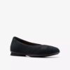 Jazmynn Gem – Schwarze Wildleder-Slip-Ons für Damen Jazmynn Gem – Schwarze Wildleder-Slip-Ons für Damen